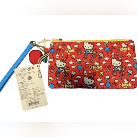 NEW Loungefly Sanrio Hello Kitty 50th Anniversary Allover Print Wristlet - Picture 3 of 11